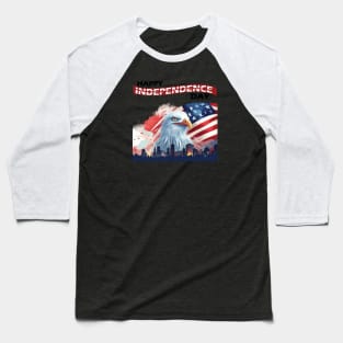 Happy Independance Day Baseball T-Shirt